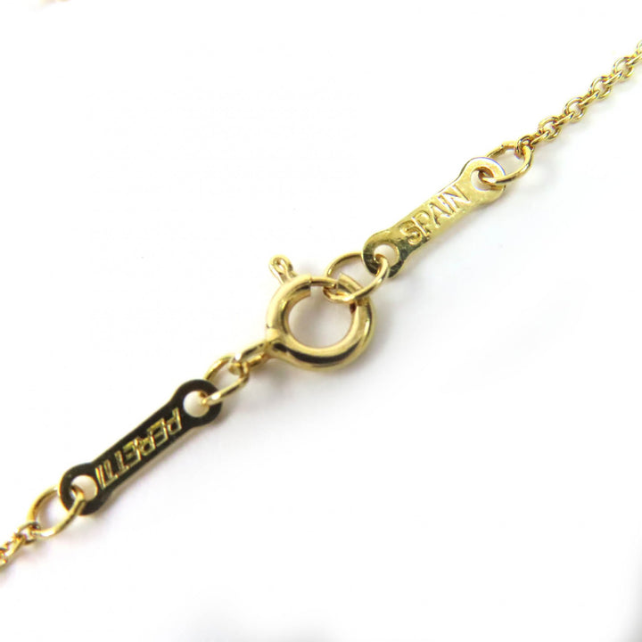極美品△TIFFANY&amp;Co. ティファニー エルサペレッティ オープンハート ペンダント ネックレス 18K／750(YG) 41cm ゴールド 重量2.91g