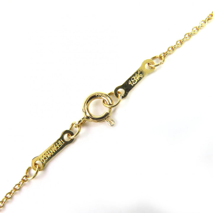 極美品△TIFFANY&amp;Co. ティファニー エルサペレッティ オープンハート ペンダント ネックレス 18K／750(YG) 41cm ゴールド 重量2.91g