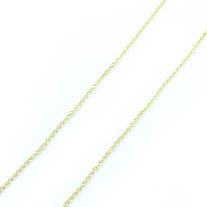 極美品☆TIFFANY&amp;Co. ティファニー バイ ザ ヤード シングル ダイヤモンド ペンダント 750 0.12ct K18/750(YG) 直径約4.42mm 重量1.78g