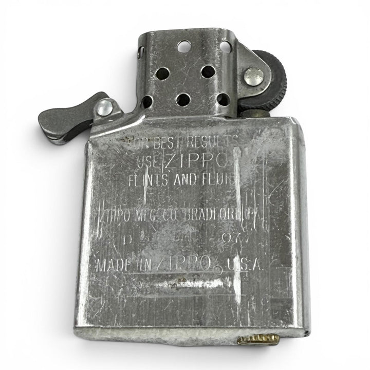 美品▼CHROME HEARTS クロムハーツ LIGHTERZ-V4 ZIPPO ジッポ LA限定 スモールCHクロス オイルライター シルバー USA 重量144.4g メンズ