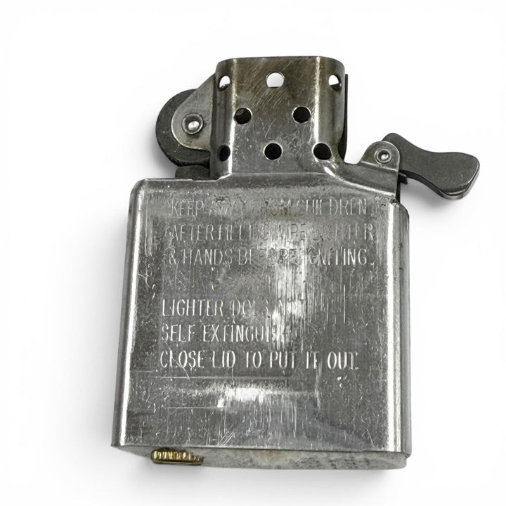 美品▼CHROME HEARTS クロムハーツ LIGHTERZ-V4 ZIPPO ジッポ LA限定 スモールCHクロス オイルライター シルバー USA 重量144.4g メンズ