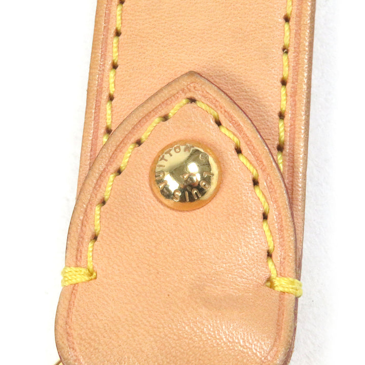美品□LOUIS VUITTON　ルイヴィトン　ヌメ革　レザー　LVロゴ　ショルダーストラップ　ベルト　ベージュ　ゴールド　メンズ　オススメ◎