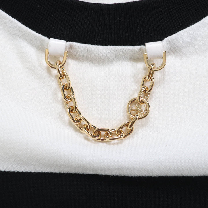 極美品★LOUIS VUITTON ルイヴィトン 23SS 1AAUOX コットン100％ デニムモノグラムポケット　 Tシャツ ワンピースMサイズ相当 正規品