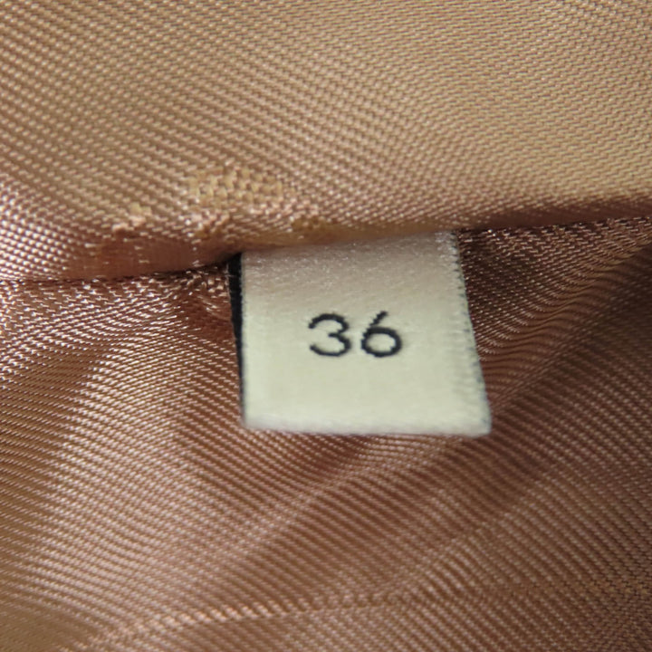 極美品☆GUCCI グッチ 22AW 699152 ウール グレンチェック柄 プリンスオブウェールズベルテッドコート ブラウン 36 正規品 レディース