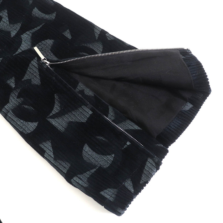 美品△CHANEL シャネル 24AW P77394 ココネージュ ココボタン 裾フレアジップ ジャンプスーツ オーバーオール サロペット 黒 34 正規品