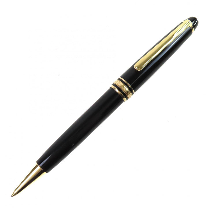 美品△MONTBLANC モンブラン マイスターシュテュック クラシック ホワイトスター ツイスト式 ボールペン ブラック ゴールド 筆記確認済み
