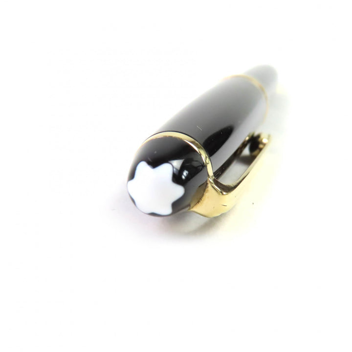 美品△MONTBLANC モンブラン マイスターシュテュック クラシック ホワイトスター ツイスト式 ボールペン ブラック ゴールド 筆記確認済み