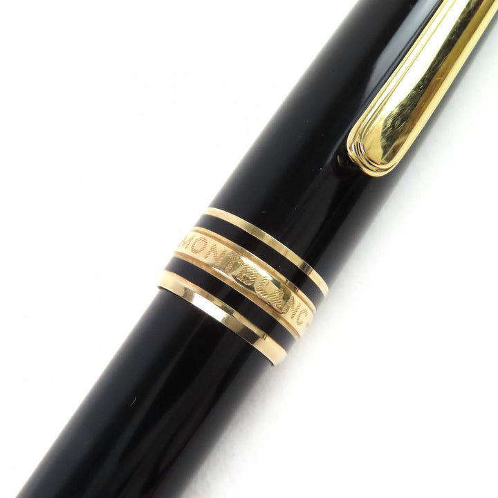美品△MONTBLANC モンブラン マイスターシュテュック クラシック ホワイトスター ツイスト式 ボールペン ブラック ゴールド 筆記確認済み