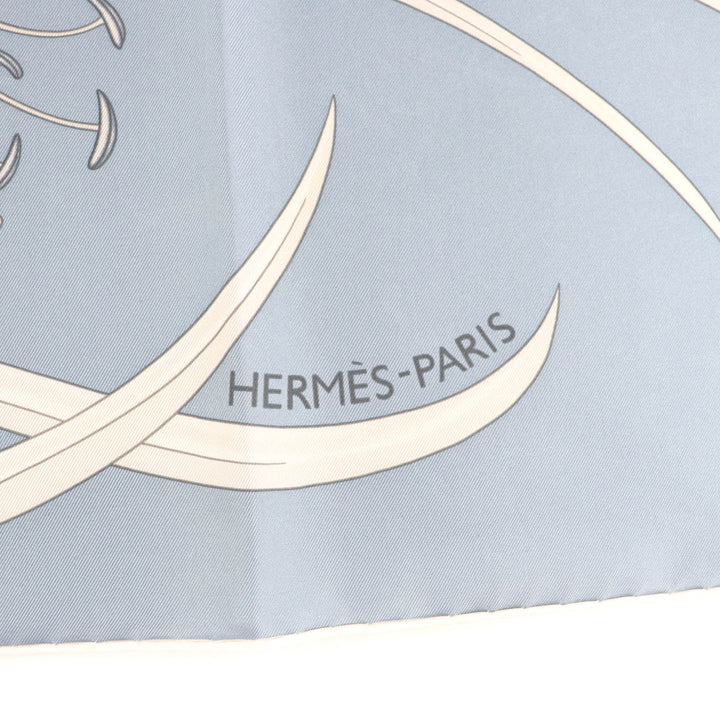 未使用品★HERMES エルメス 2025年製 カレ90 BOUQUET FINAL ブーケ・フィナル シルク100％ BLEU JEAN/ROSE PAL スカーフ 箱付き 仏製