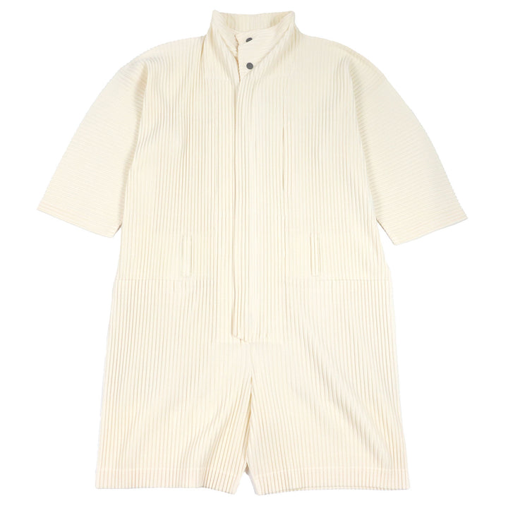 極美品□HOMME PLISSE ISSEY MIYAKE オム プリッセ イッセイミヤケ HP51JI141 PLEATS BOTTOMS 3 ジャンプスーツ ツナギ 3 日本製 正規品