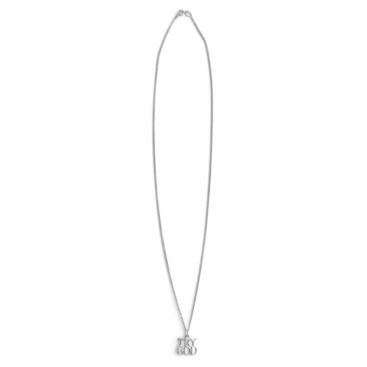 極美品△TIFFANY&amp;Co. ティファニー ヴィンテージ TRY GOD トップ STERLING SILVER ネックレス アクセサリー シルバー 重量3.49g オススメ