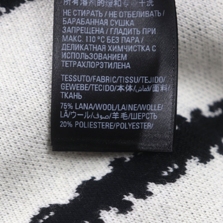 未使用品▼BALENCIAGA バレンシアガ 23SS 724852 Logomaia All Over Cardigan Vネック ロゴ入りボタン 厚手 ニットカーディガン 1 正規品