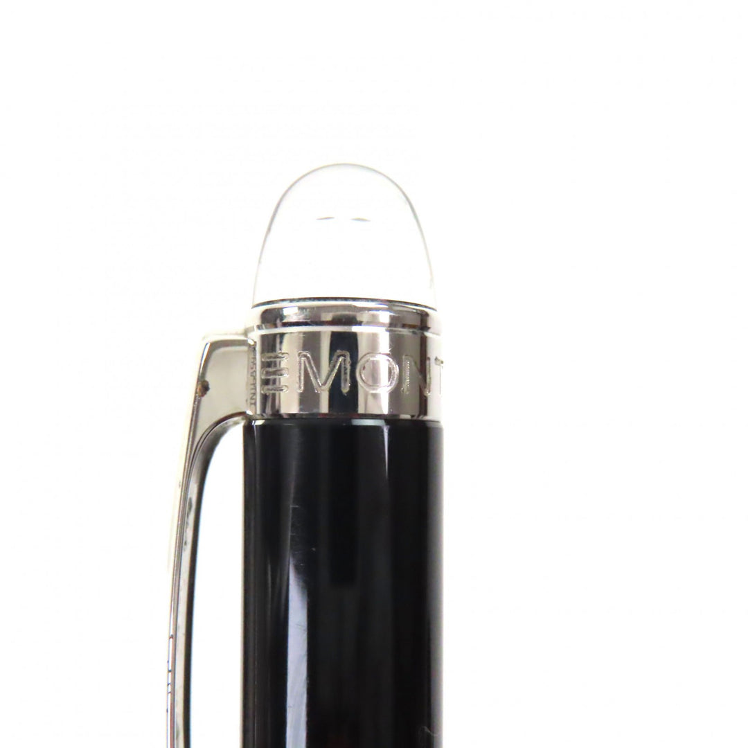 美品▼MONTBLANC モンブラン スターウォーカー ホワイトスター ツイスト式 ボールペン ブラック シルバー ドイツ製 メンズ 筆記確認済み
