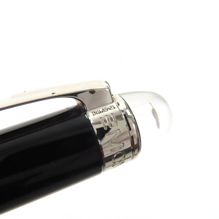 美品▼MONTBLANC モンブラン スターウォーカー ホワイトスター ツイスト式 ボールペン ブラック シルバー ドイツ製 メンズ 筆記確認済み