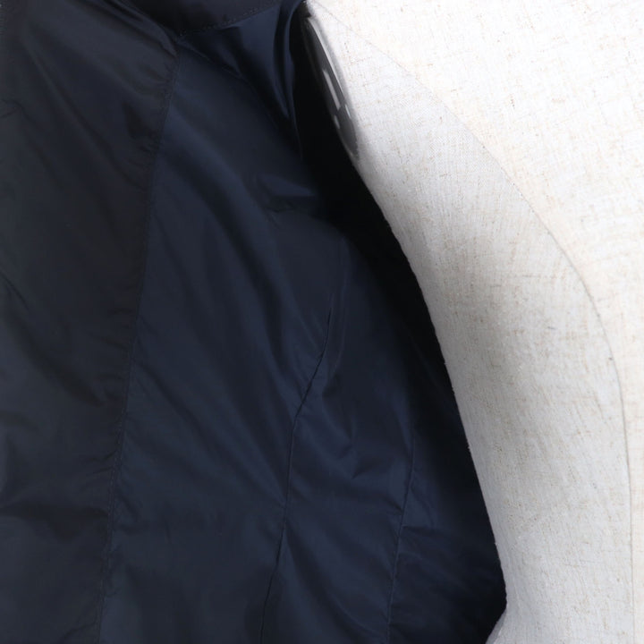 良品◇MONCLER モンクレール 420934992905 54155 FLAMME GIUBBOTTO ロゴワッペン付 ダブルジップ ダウンコート ダークネイビー 0 正規品
