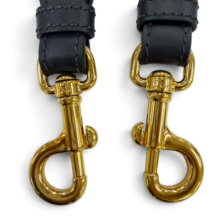 美品☆Christian Dior クリスチャンディオール S8558CTZQ オブリーク エンブロイダリー ショルダーストラップ キャンバス レザー 現行品
