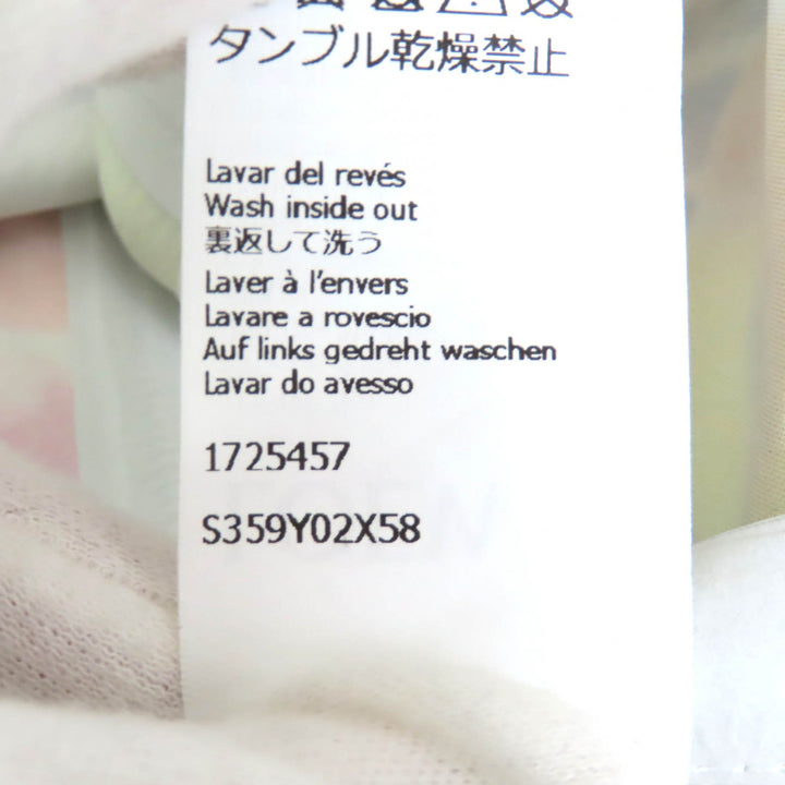 未使用品△LOEWE ロエベ S359Y02X58 パロットプリント アナグラムロゴ ハーフジップ 長袖 トップス イエロー系 マルチカラー M　正規品