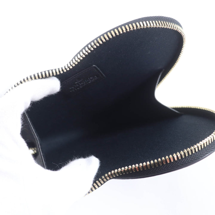 極美品☆Vivienne Westwood ヴィヴィアンウエストウッド SAFFIANO NEW HEART オーブ金具 チェーン レザー ショルダーバッグ 定価64900円