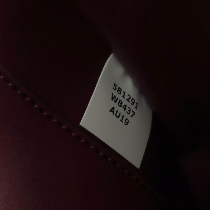 美品☆Stella McCartney ステラマッカートニー 581291 モノグラム キャンバス ロゴ ショルダー 2WAY レザー ショルダーバッグ ボルドー系