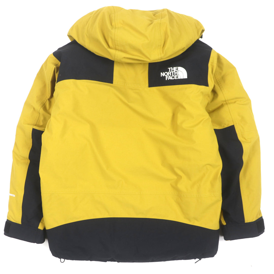 美品▼THE NORTH FACE ザ・ノースフェイス ND92237 MOUNTAIN DOWN JACKET GORE-TEX ロゴ刺繍 フーデッド ZIP ダウンジャケット M 正規品
