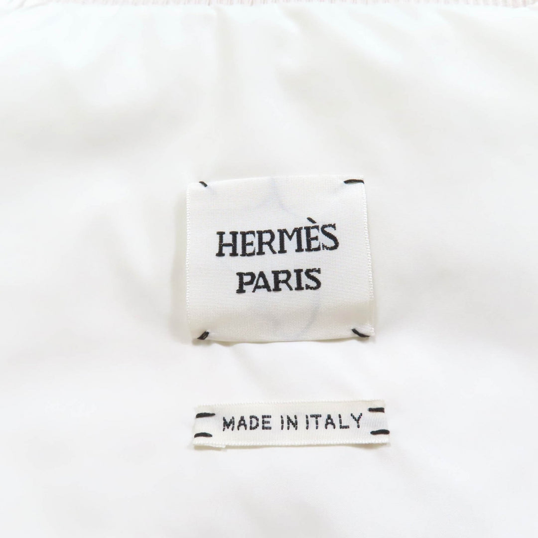 未使用品★HERMES エルメス 24AW 4H0169DR ポケッタブル セリエラバーパッチ付 ZIP UP ダウンベスト 34 ハンガー・ガーメント付 正規品