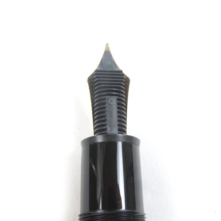 極美品□MONTBLANC モンブラン マイスターシュテュック 149 ペン先18K Mニブ キャップ式 万年筆 ブラック ゴールド 箱付き 西ドイツ製