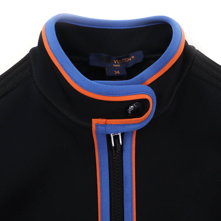 未使用品◇LOUIS VUITTON ルイヴィトン 23SS ヴィヴィドトリムロングスリーブトップ クロップド トップス ブラック 34 イタリア製 正規品