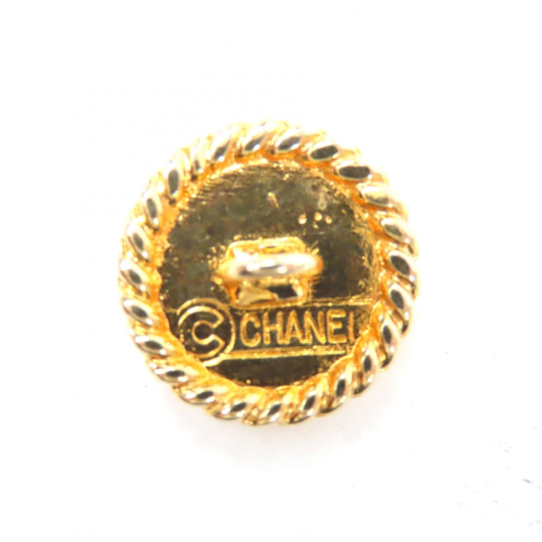 極美品◇CHANEL シャネル ヴィンテージ 裏ロゴ入り クローバーボタン 10個セット メタルボタン ボタンセット ゴールド レディース