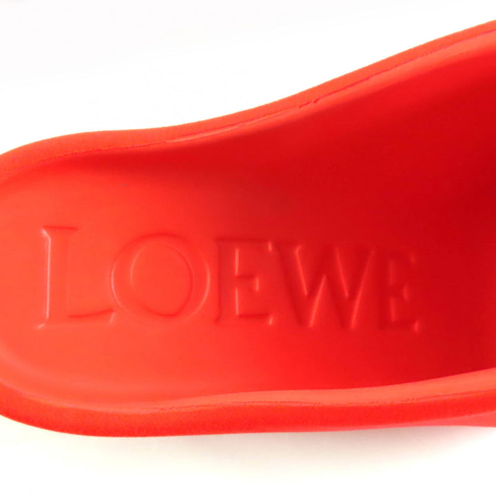 未使用品★LOEWE ロエベ L814V29X15 テラフォームクロッグ サボ ミュール サンダル ネオンオレンジ 36 箱・保存袋付き イタリア製
