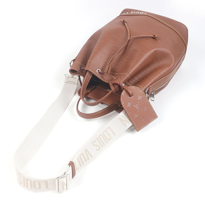 極美品□LOUIS VUITTON ルイヴィトン M23117 マキシ ノエ･スリング エピXL 2WAY レザー ショルダーバッグ ハンドバッグ 茶 フランス製
