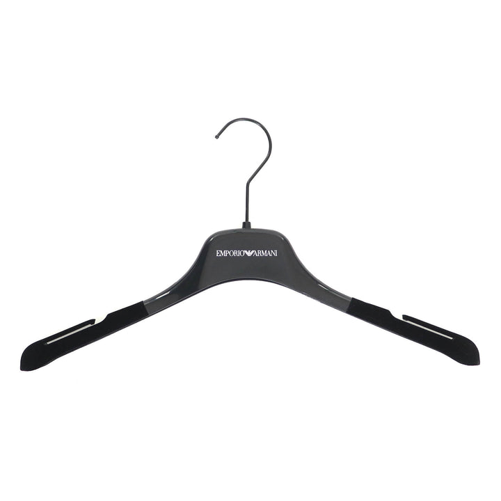 美品△EMPORIO ARMANI エンポリオ アルマーニ 2023年製 E3NA1H 2NWAZ バックスリット 半袖 ワンピース ネイビー 36 ハンガー付き 正規品