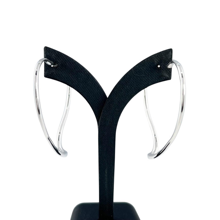 美品▲TIFFANY&amp;Co. ティファニー AG925 エルサ・ペレッティ オープンハート フープピアス ラージピアス 両耳用 シルバー レディース