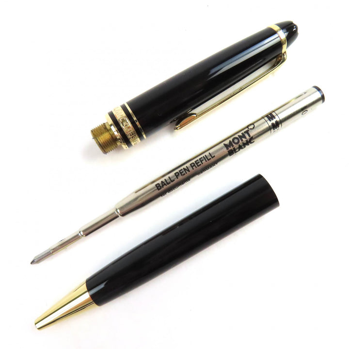 極美品△MONTBLANC モンブラン マイスターシュテュック クラシック Pix ツイスト ボールペン ブラック ゴールド 箱・ケース付 筆記確認済