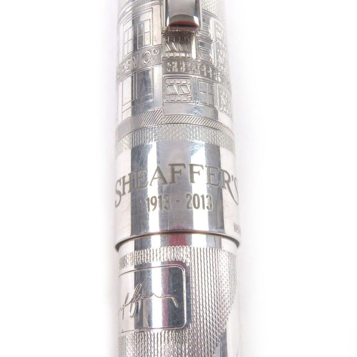 良品□SHEAFFER シェーファー ヴィンテージ レガシー ヘリテージ スペシャルエディション ヴィクトリア SV925 ペン先18K Mニブ 万年筆