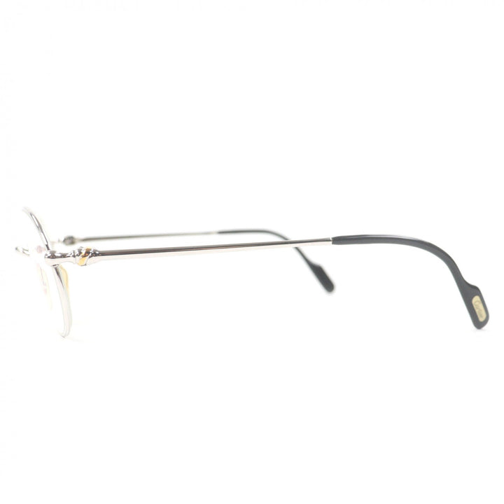 美品□Cartier カルティエ 135 トリニティ メガネ 眼鏡 アイウェア シルバー ブラック 51□19 度入り ケース付き フランス製 メンズ