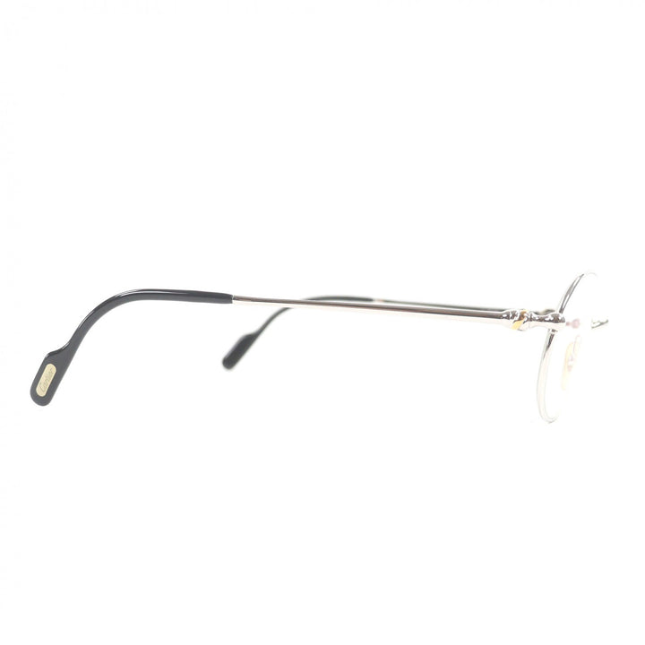 美品□Cartier カルティエ 135 トリニティ メガネ 眼鏡 アイウェア シルバー ブラック 51□19 度入り ケース付き フランス製 メンズ