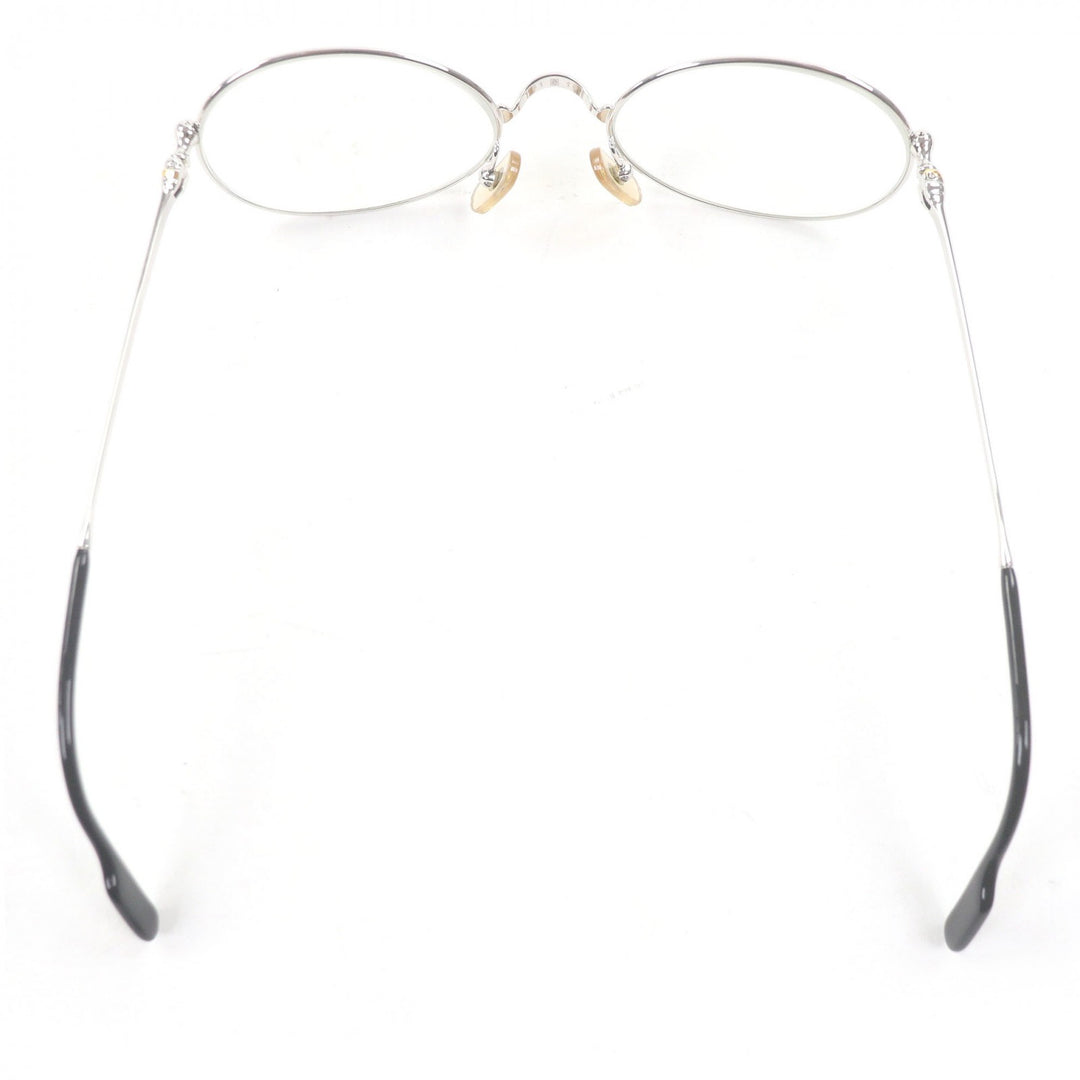 美品□Cartier カルティエ 135 トリニティ メガネ 眼鏡 アイウェア シルバー ブラック 51□19 度入り ケース付き フランス製 メンズ