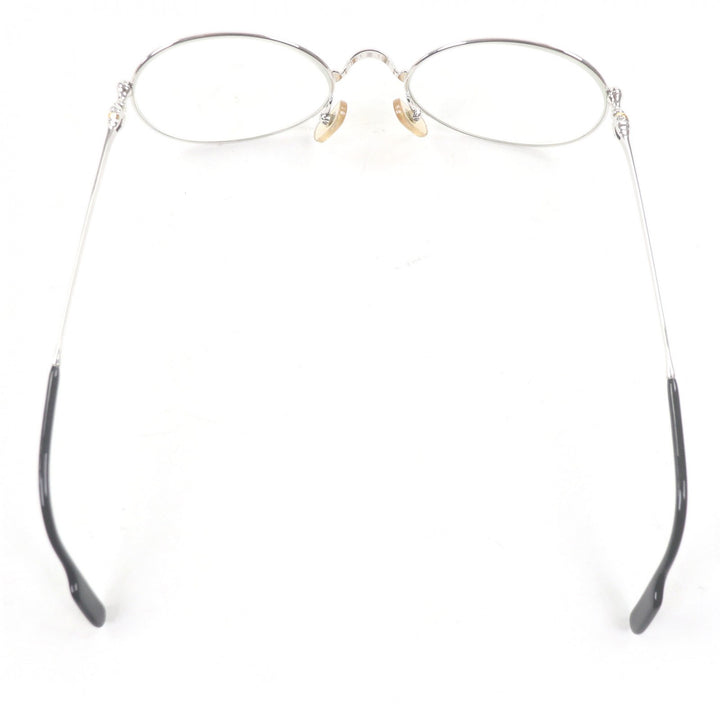 美品□Cartier カルティエ 135 トリニティ メガネ 眼鏡 アイウェア シルバー ブラック 51□19 度入り ケース付き フランス製 メンズ