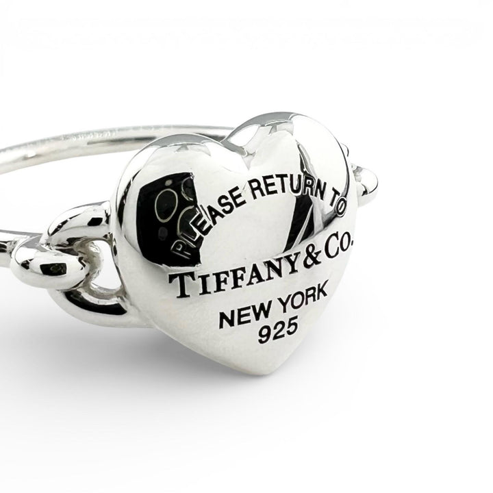 極美品▲TIFFANY&amp;Co. ティファニー リターントゥティファニー フルハート リング AG925 現行品 指輪 シルバー 18 重量5g レディース