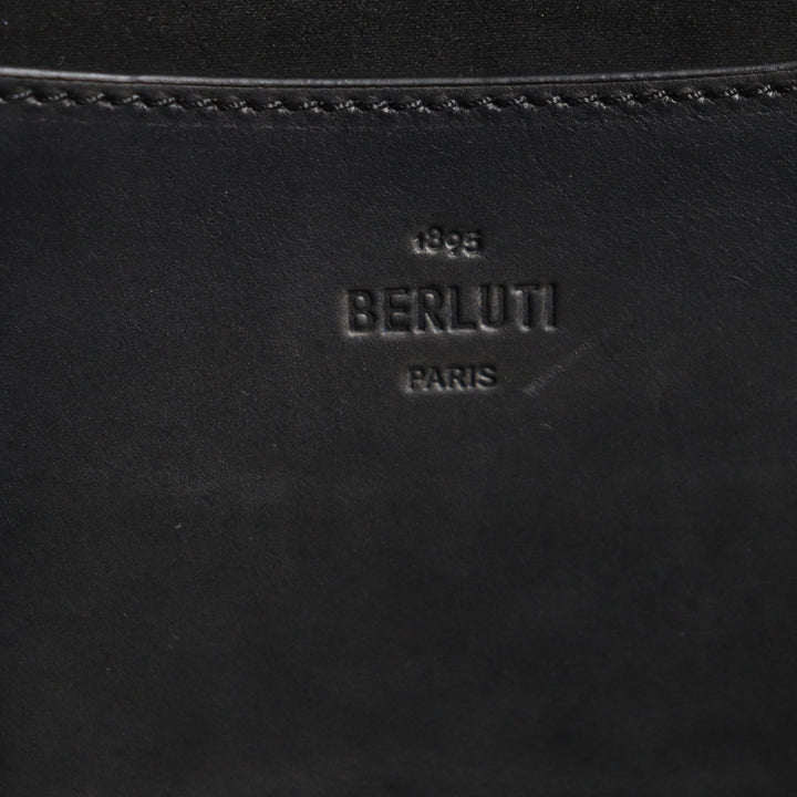 極美品▼BERLUTI ベルルッティ トゥジュール スクリットレザー カリグラフィ ゴールデンパティーヌ トートバッグ 保存袋付き メンズ