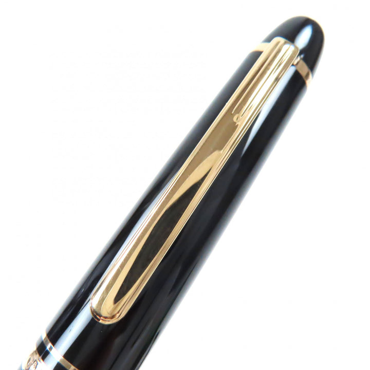 極美品▼MONTBLANC モンブラン マイスターシュテュック pix 145 クラシック ペン先14K Mニブ ホワイトスター 万年筆 ブラック ゴールド