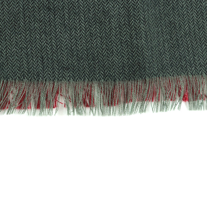 未使用品★HERMES エルメス H583697 カレ120 カシミヤ シルク混 ROUGE/MARINE/KAKI ロゴ刺繍入り フリンジ付 大判 ストール 箱付