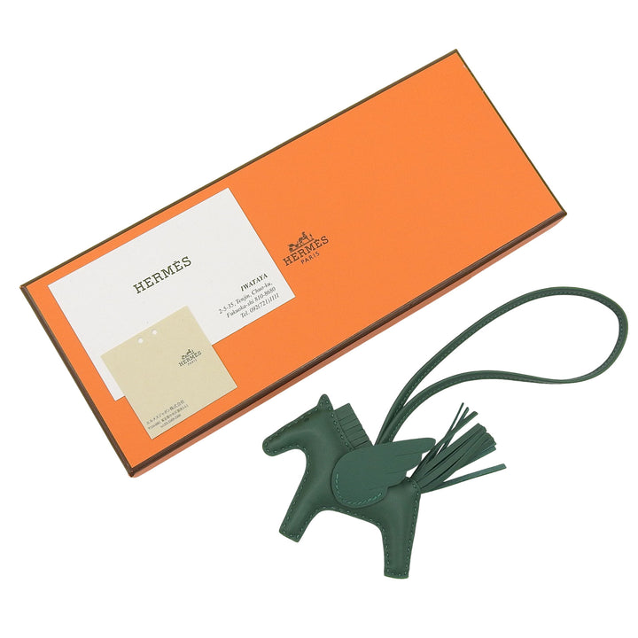 未使用品▲HERMES エルメス ロデオチャーム ペガサスPM アニョーミロ ヴェールモワイヤン バッグチャーム W刻印 箱付 フランス製