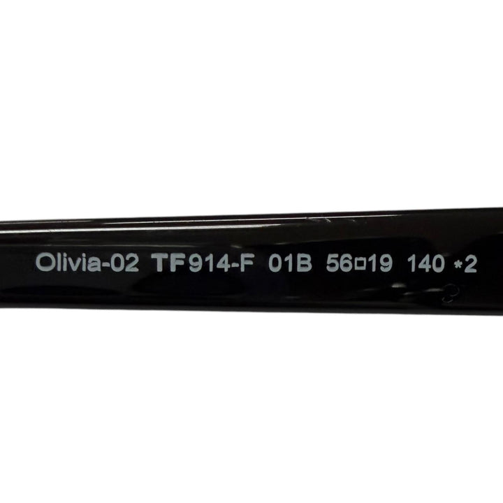 良品□TOM FORD トムフォード TF914-F Olivia-02 グラデーションレンズ サングラス ブラック 56□19-140 イタリア製 メンズ 箱付き
