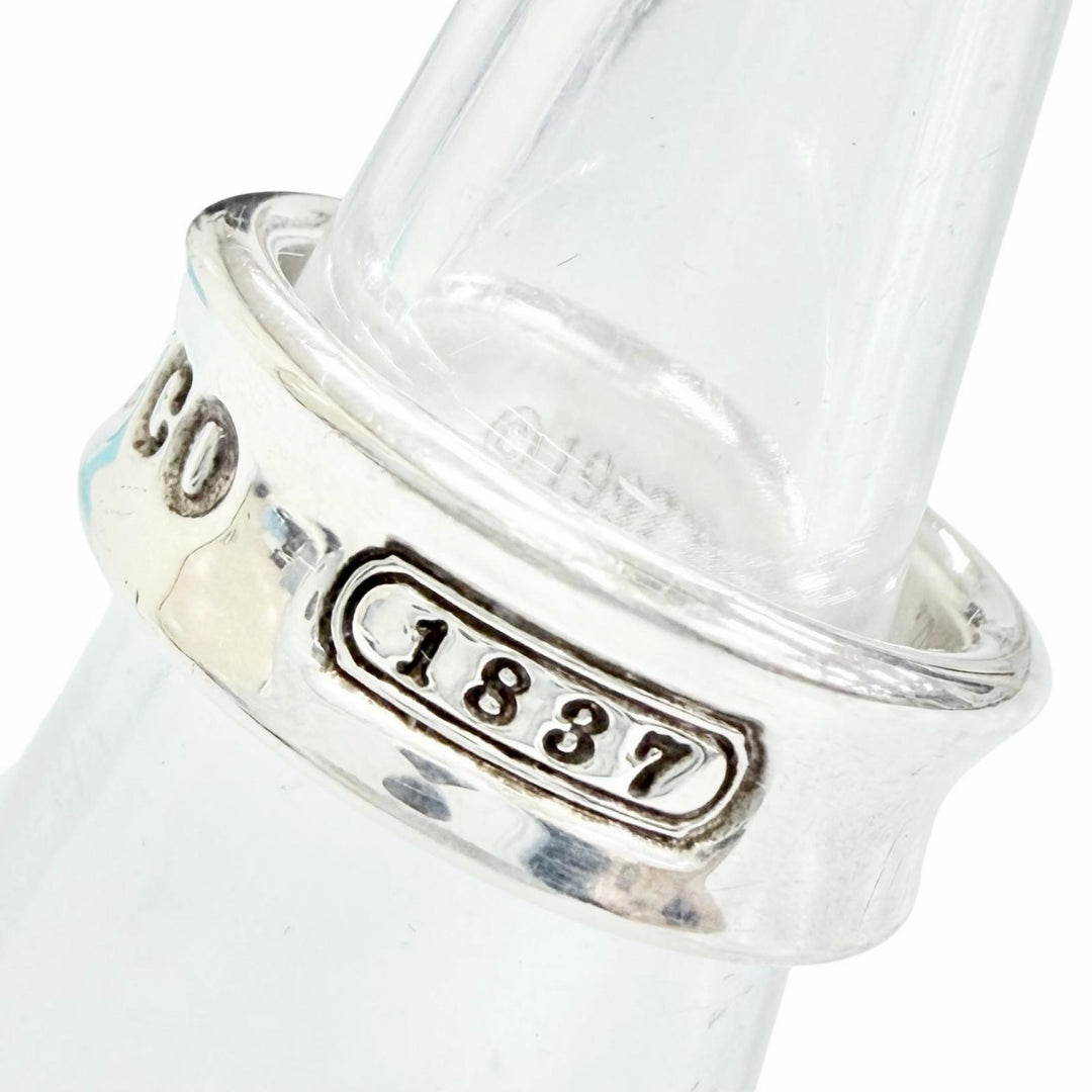 美品△TIFFANY&amp;Co. ティファニー 1837 ナロー リング ミディアム 指輪 925 シルバー JP10号 重量7.3g 現行品 レディース 保存袋付き
