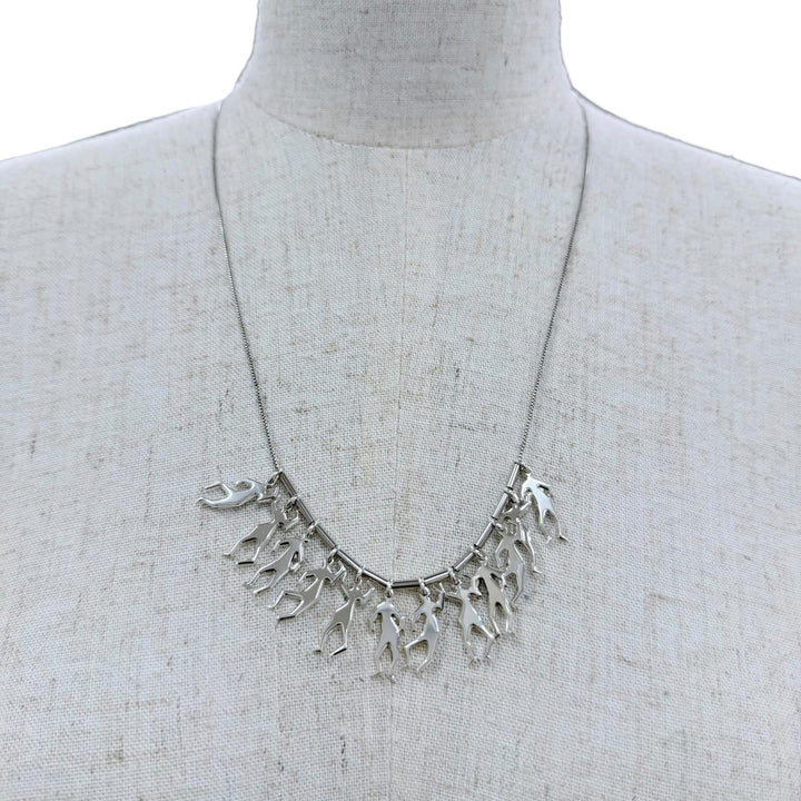 極美品☆BOTTEGAVENETA ボッテガヴェネタ AG925 ロングネックレス アクセサリー シルバー イタリア製 重量17.1g レディース 箱・保存袋付
