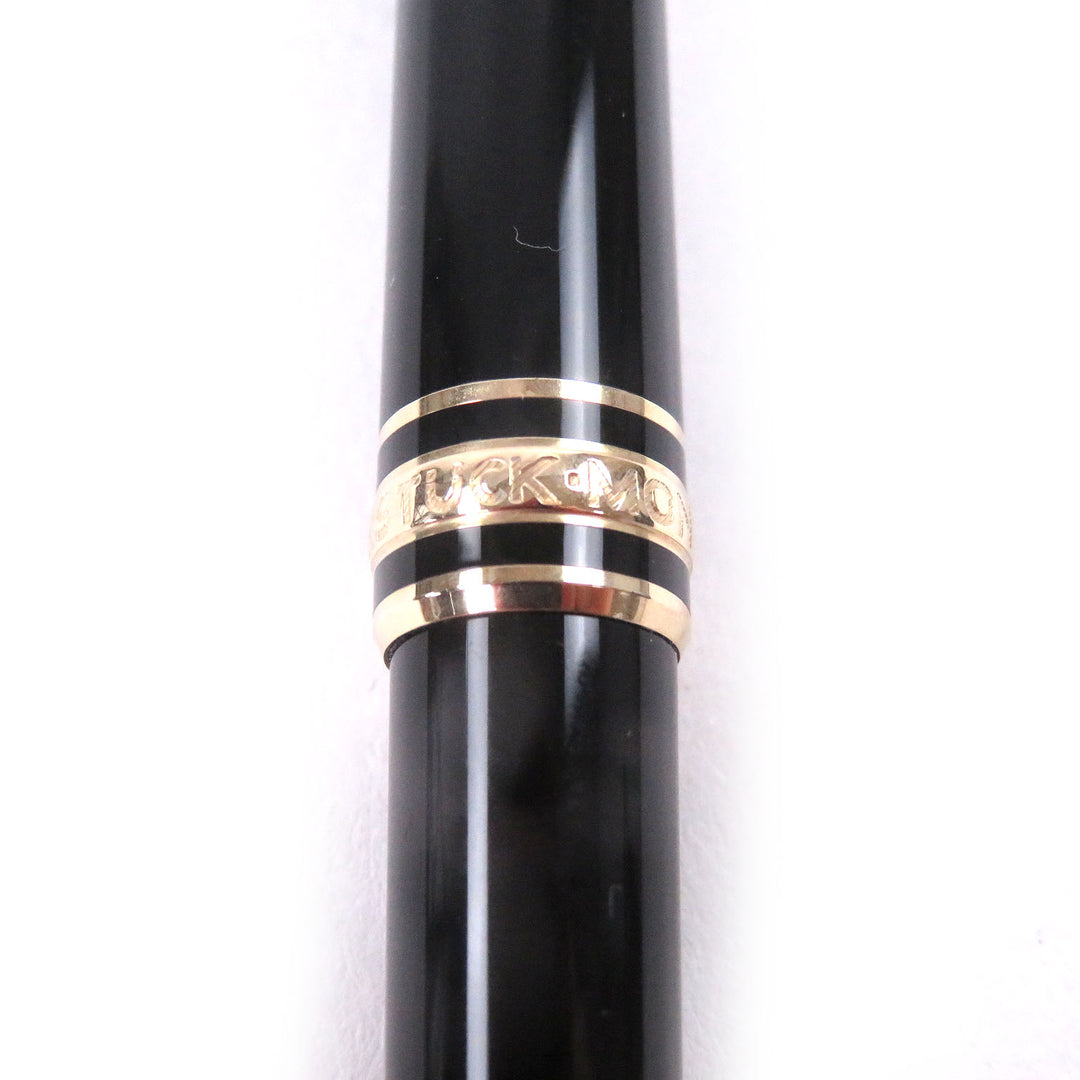 極美品□MONTBLANC モンブラン マイスターシュテュック モーツァルト ツイスト式 ボールペン ミニ ブラック ゴールド ドイツ製 メンズ