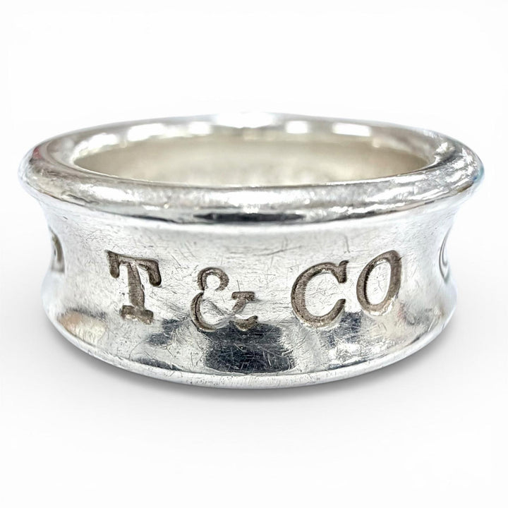 美品◇TIFFANY&amp;Co. ティファニー 1837 ナロー リング ミディアム 925 現行品 指輪 アクセサリー シルバー JP8号 重量6.9g レディース