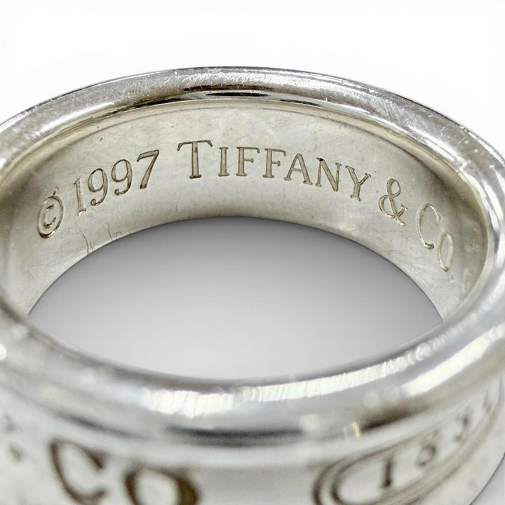 美品◇TIFFANY&amp;Co. ティファニー 1837 ナロー リング ミディアム 925 現行品 指輪 アクセサリー シルバー JP8号 重量6.9g レディース