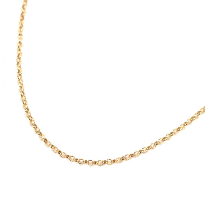 美品▼CHROME HEARTS クロムハーツ 22K NECKCHAIN R24 ロールチェーン ネックレス 24インチ ゴールド 重量10.4g メンズ レディース